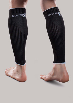Core-Sport Mild Compression Leg Sleeve Black