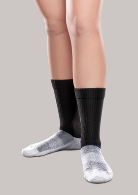 Core-Spun Light Support Socks Black