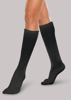 10-15mmHg Mild Compression Socks 2 Pair, Black Support Socks