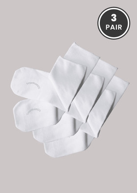 SmartKnitKIDS Seamless Sensitivity Socks 3 Pair, White