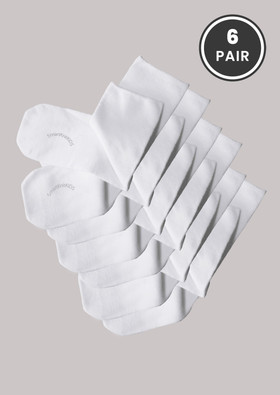 SmartKnitKIDS Seamless Sensitivity Socks 6 Pair, White