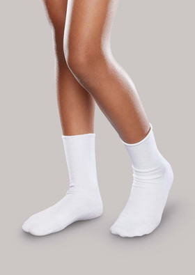 SmartKnitKIDS Seamless Sensitivity Socks White