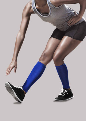 TheraSport Mild Compression Athletic Recovery Leg Sleeves Blue